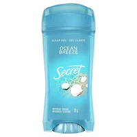 Secret Fresh Clear Gel Antiperspirant and Deodorant for Women, Ocean Breeze Scent, 73G