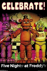 Five Nights at Freddy's - Celebrate Wall Poster, 22.375" x 34"