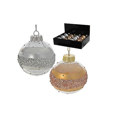 Ornement De Perles D'Éclat De Noël - Ensemble De 12