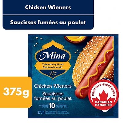 Mina Halal Chicken Wieners, 375 g