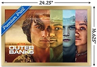 Netflix Outer Banks - Faces Wall Poster, 14.725" x 22.375" Framed