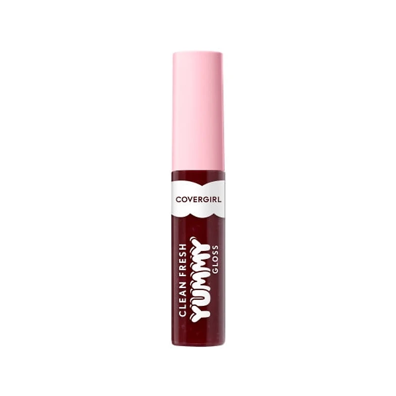 COVERGIRL Clean Fresh Brillant à lèvres Yummy infusé d'acide hyaluronique et d'antioxydants d'origine naturelle, pur, sain, végétalien et sans gluten