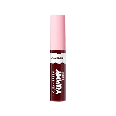 COVERGIRL Clean Fresh Brillant à lèvres Yummy infusé d'acide hyaluronique et d'antioxydants d'origine naturelle, pur, sain, végétalien et sans gluten