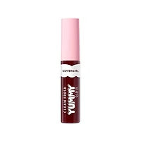 COVERGIRL Clean Fresh Brillant à lèvres Yummy infusé d'acide hyaluronique et d'antioxydants d'origine naturelle, pur, sain, végétalien et sans gluten