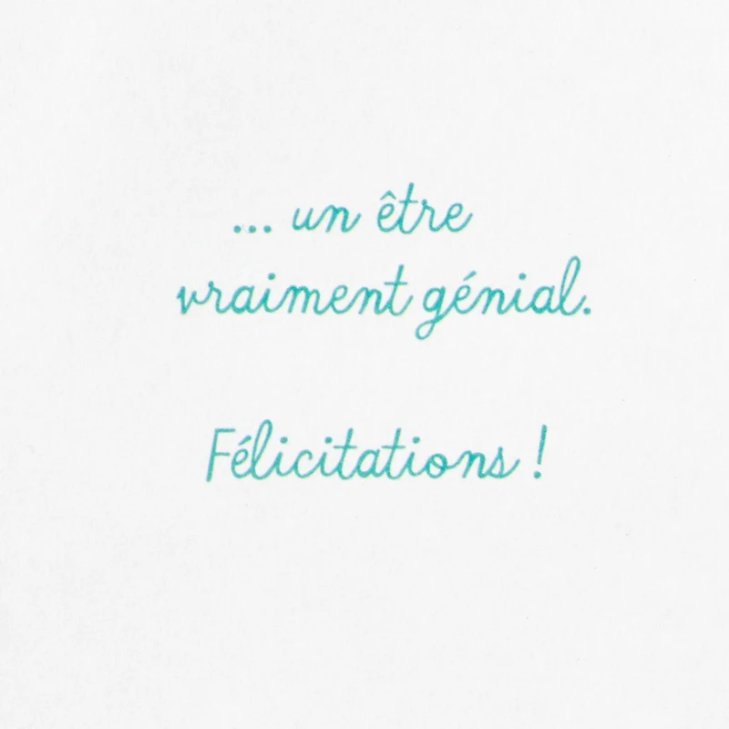 Hallmark Congratulations Card (C'est Bien Toi)