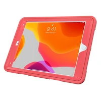 Étui de protection CTA Digital avec béquille rotative à 360 degrés intégrée pour iPad 7e et 8e génération 10.2 pouces, iPad Air 3 et iPad Pro 10.5 pouces - Rouge