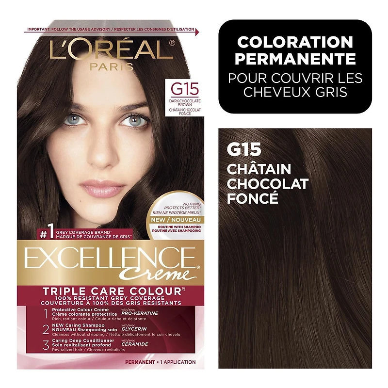 L'Oréal Paris Permanent Hair Colour Excellence Crème, 1 EA