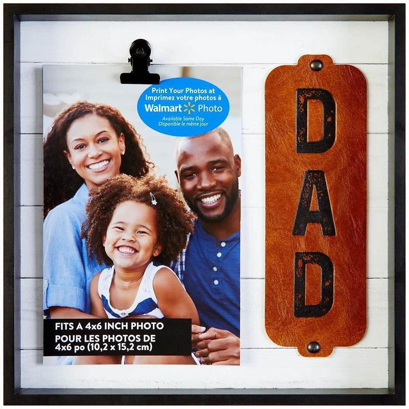 Cadre photo « Dad » Way to Celebrate! 8 po x 1 po x 8 po