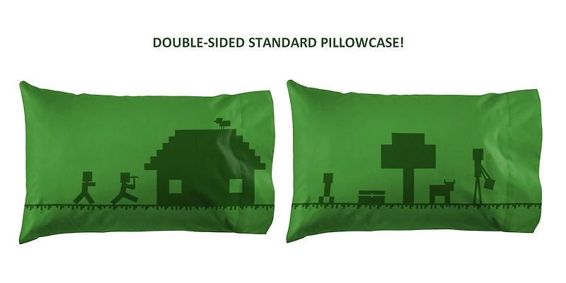 Minecraft 4-Piece Full Sheet Set, 100% Polyester, Full (Double)