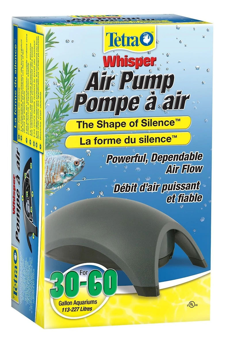 Tetra Whisper Air Pump 30-60 Gal Aquariums, 30-60 Gallons