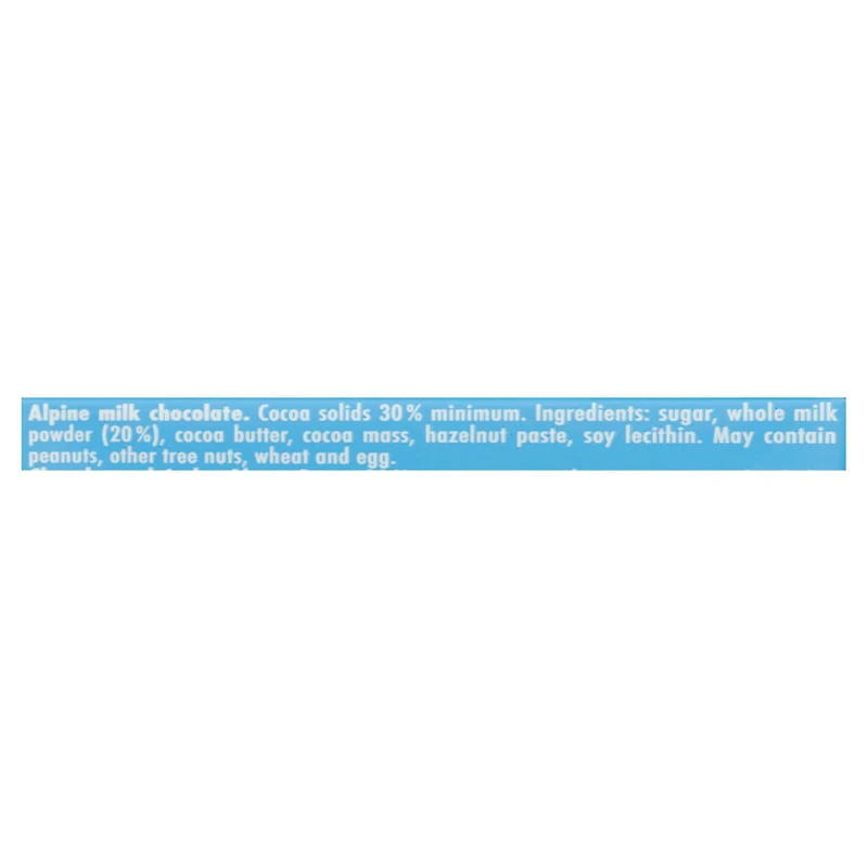 Ritter Sport 30 % Cocoa Alpine Milk Chocolate, 100 g, ALPINE CHOCOLATE
