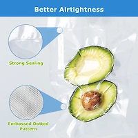 Mainstays Rouleau de scellage sous vide 11 po, 11 po x 20 pi, 2 pièces, Transparent