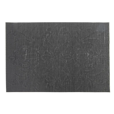 IH Casa Decor Vinyl Placemat Damask Black - Ensemble De 12
