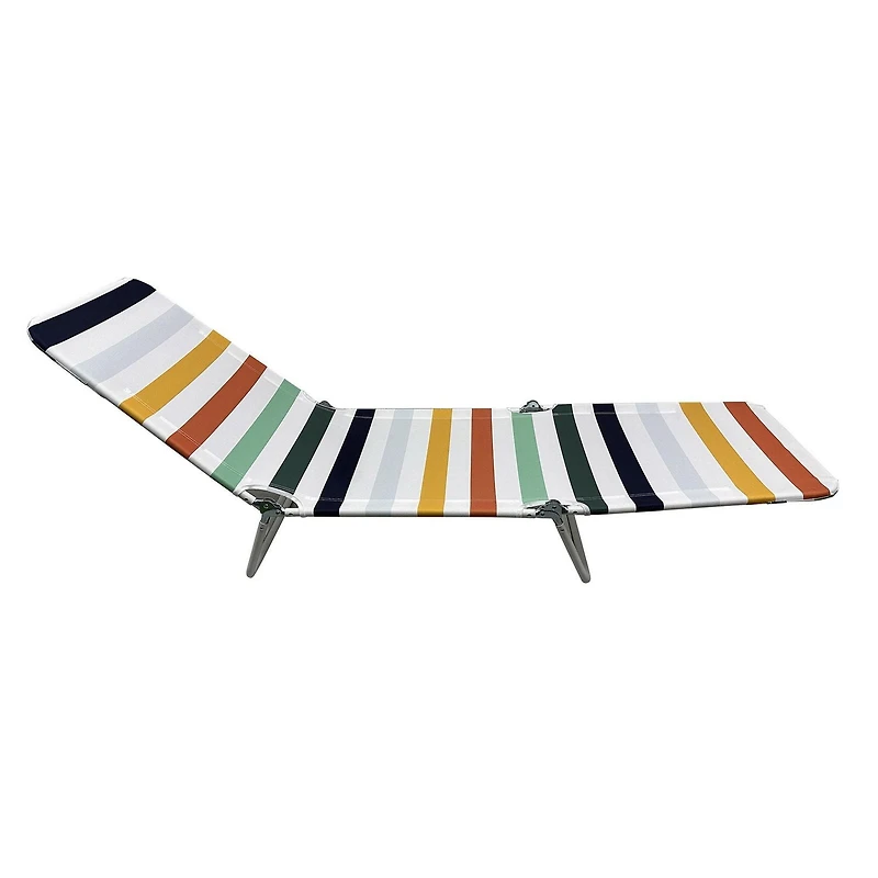 Fabric Beach Lounger,Multi stripe