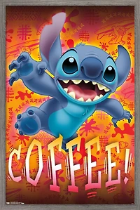 Disney Lilo and Stitch - Coffee Wall Poster