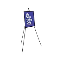 Quartet Full-Size Instant Easel Stand, Black, 63"