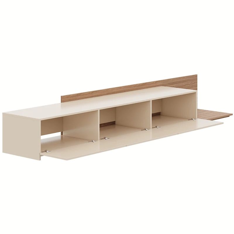 Nexera Noa Extendable TV Console (66"-108"), Walnut