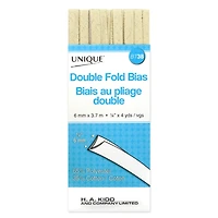 UNIQUE Double‑Fold Bias Tape — Narrow, 7 mm × 3.7 m, 7 mm x 3.7 m