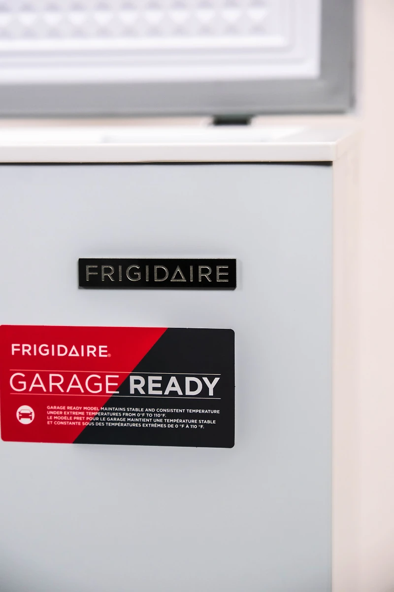 Frigidaire 7.0 Cu. ft. Garage Ready Chest Freezer, Deep Freezer for Garage, Kitchen, Basement, Large Capacity for Bulk Storage, White