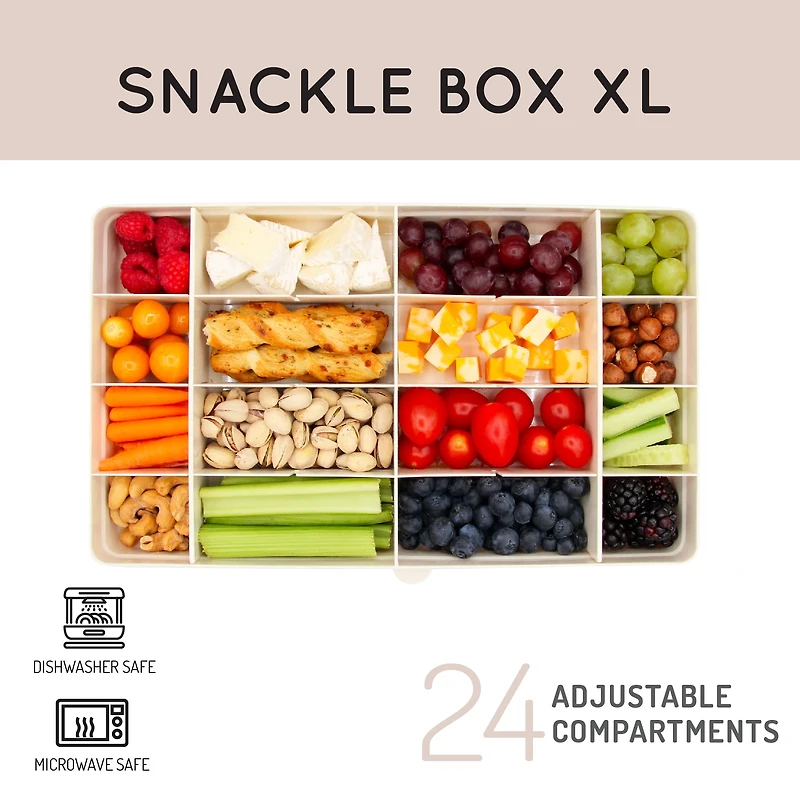 Melii Boîte Snackle à 3 compartiments