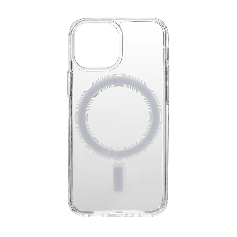 Étui mince et rigide compatible MagSafe pour téléphone iPhone 12 mini et iPhone 13 mini blackweb (BWA22WI634C- Transparent)