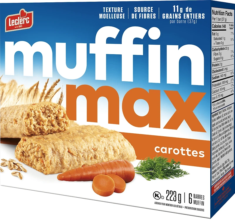 Muffin Max Barres Muffin Carottes
