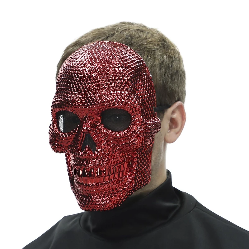Rhinestone Skull Mask