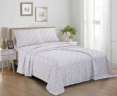 Ensemble de draps en microfibre imprimé de haute qualité 4 pièces