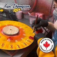 Leurre de pêche Len Thompson - 0YR Cinq de Diamants jaune et rouge - 5/8oz