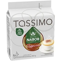 Tassimo Nabob Cappuccino Coffee Single Serve T-Discs, Medium, 8 Cappuccinos