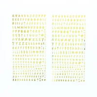 CRAFTY & CO. Alphabet Stickers, Gold, Decorative, 518 pcs, DIY, Crafts, ALPHA STKR 518PCS GD