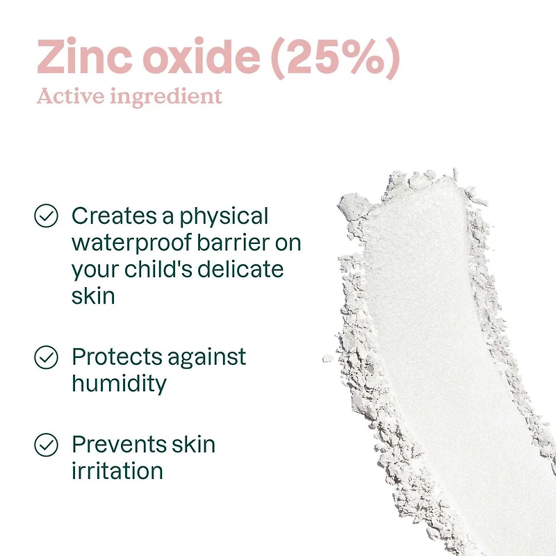 ATTITUDE baby leaves, Crème de Change Zinc, Sans Odeur, 30 g