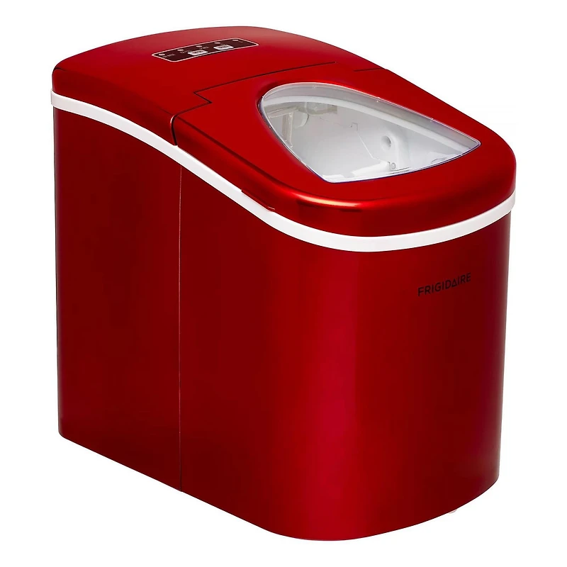 Frigidaire Countertop Compact Ice Maker with 26lb Capacity Production per Day - Red