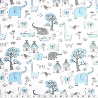 Fabric Creations Baby Boy Flannel Pre-Cut Pack, 4 x 1/2 yd