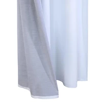 Loft Living Urbain Multi-purpose Total Blackout Multi-Header Single Curtain Liner  45" x 88" in White