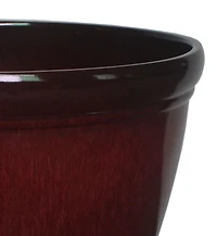 Hometrends/9 inch  Gradient Planter/Red, 9in  x9in  x7.95in