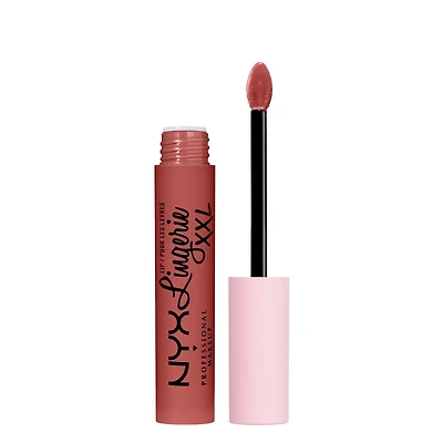 NYX PROFESSIONAL MAKEUP, Rouge à lèvres liquide Lip Lingerie XXL, Fini Mat, Formule végane - TURN ON (Pêche chaîr) Rouge à lèvres liquide