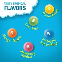 SKITTLES, Tangy Tropical Chewy Candy, Bowl Size Bag, 320g, 1 bag, 320 g