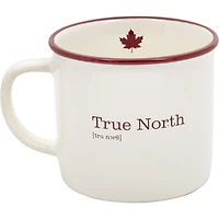 Tasse Canadiana en grès cérame - «True North»