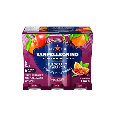 San Pellegrino Naturali Melograno & Arancia 6 x 330mL 6 x 330 ml