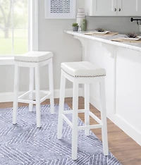 Tabouret de bar Warren blanc