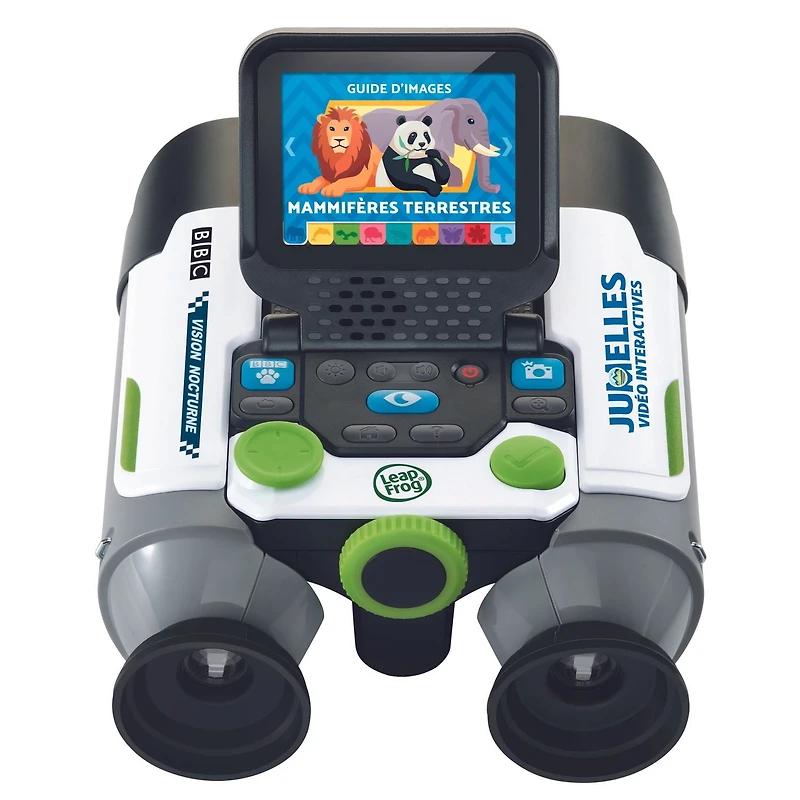 LeapFrog Jumelles vidéo interactives avec écran, appareil photo et vidéos éducatives - Version française 4+ Ans