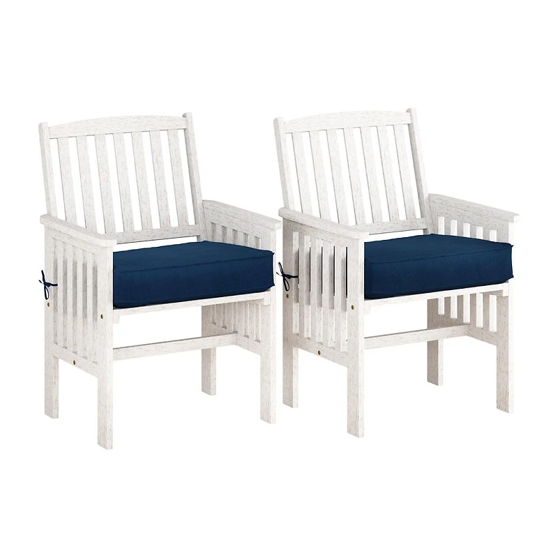 CorLiving Miramar Hardwood Outdoor Chair and Coffee Table Set