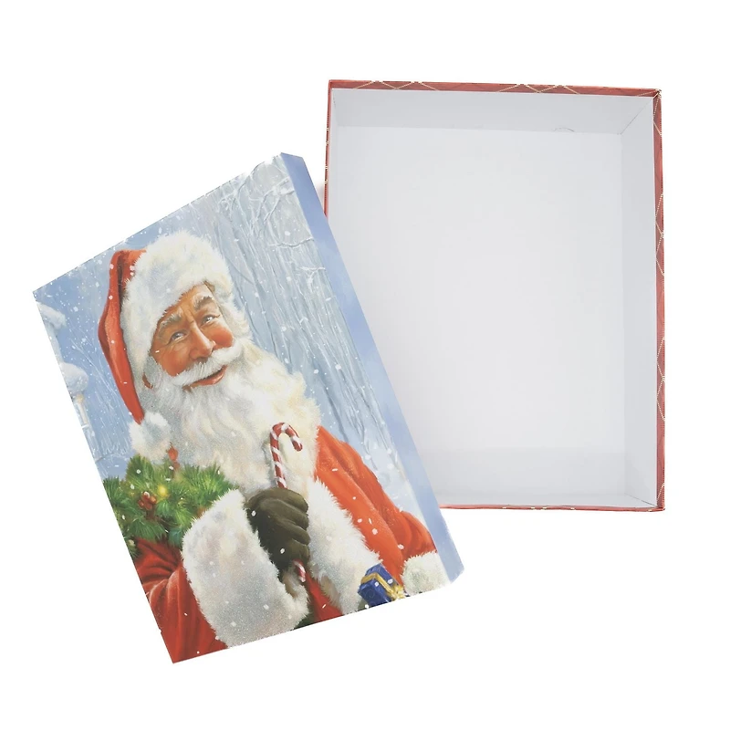 Holiday Time Jumbo Santa Gift Box, Rigid paper set-up box