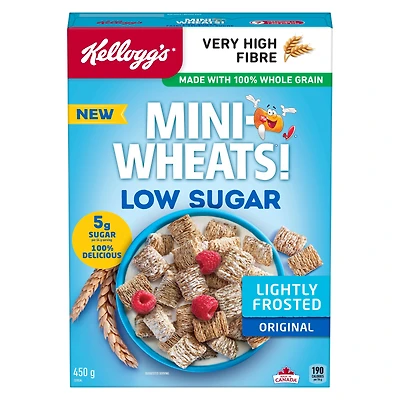 Kellogg's® Mini-Wheats® Low Sugar Cereal 450g, Mini Wheats Low Sugar Cereal 450Gx12