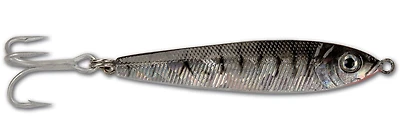 Danielson DAN-JF15-BTS-X Jigfish Lure, 3" 1 1/2 oz, Sz 4 Treble Hook, Black/Green/Silver