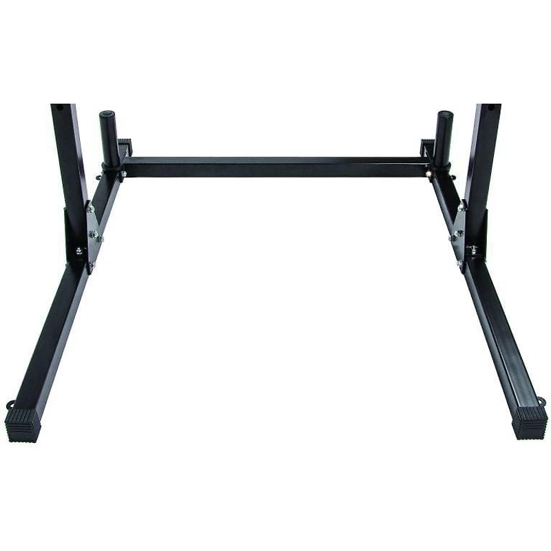 Support de squat réglable multifonctions Everyday Essentials d'une capacité de 500 livres avec barre de traction et supports de poids