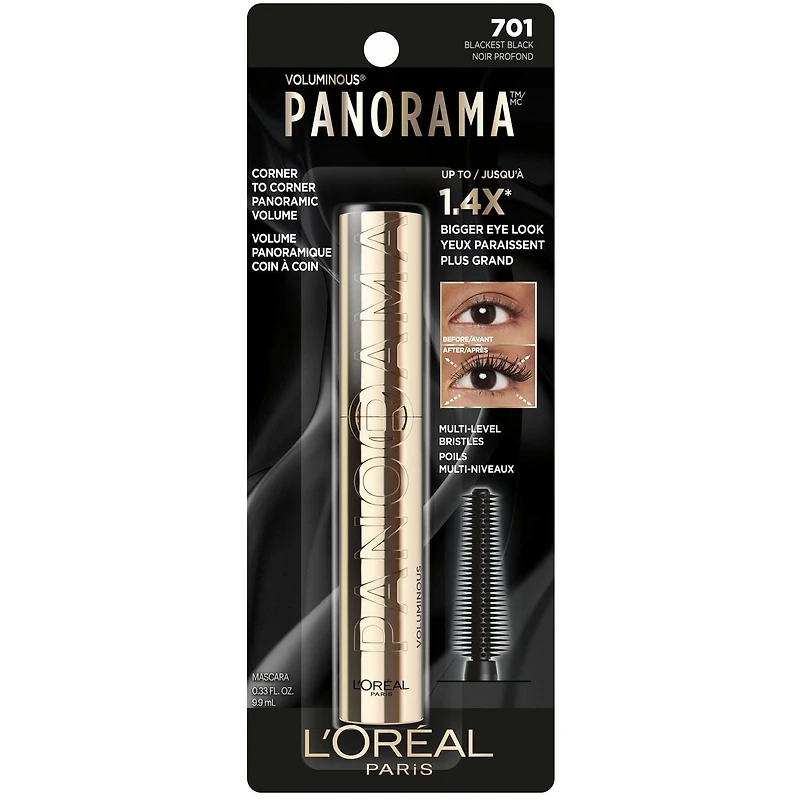 L'Oreal Paris Mascara Voluminous Panorama Regard jusqu'à 1.4x plus grand