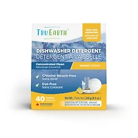Tru Earth Détergent À Vaisselle - 40 Tablettes - Citron