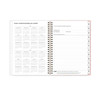 2025 Weekly Monthly Planner Notes, 5.875x8.625, Blue Sky, Aminah Rose, 6x9 Weekly/Monthly Planner